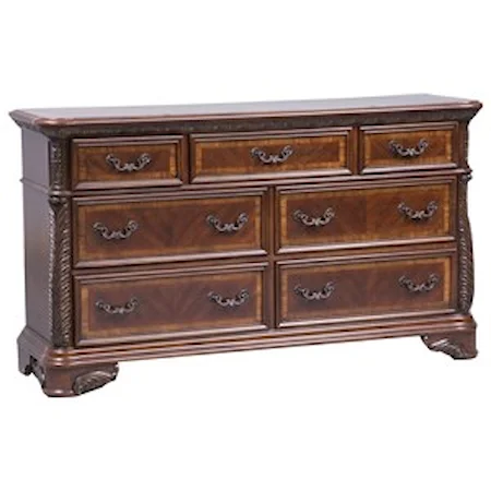 Traditional 7 Drawer Dresser